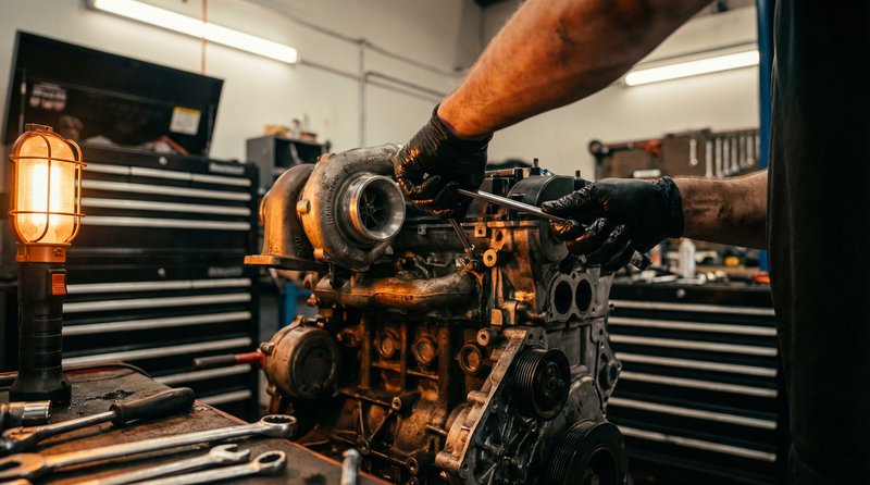 精东修车视频教程：涡轮增压器拆装